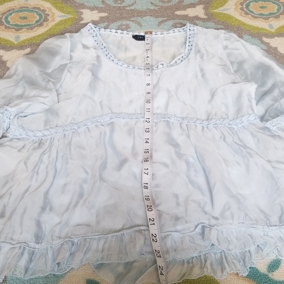 Fox sky blue boho with cami under long sleeve - Picture 4 of 8